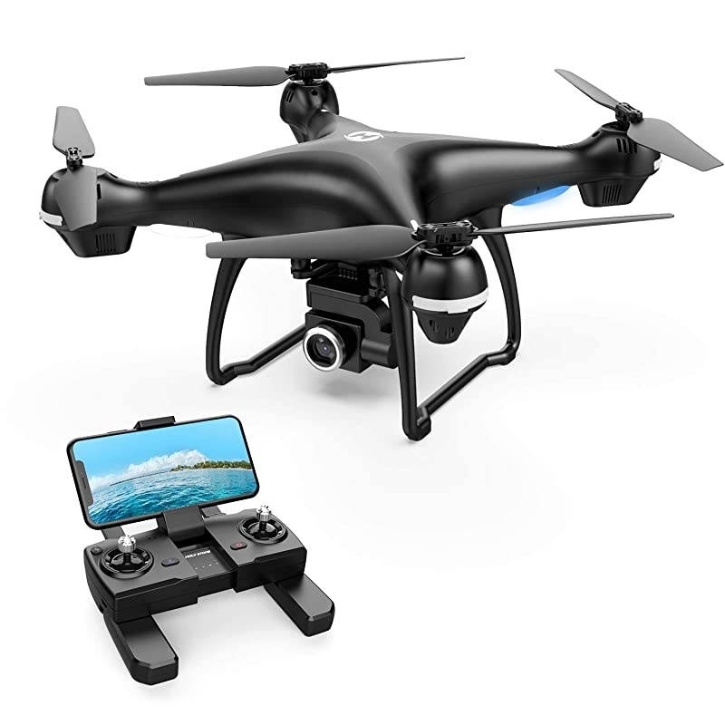 2K GPS FPV RC Drone HS100 with HD Camera Live Video and GPS Return Home, Large Quadcopter with Adjustable Wide-Angle Camera, Follow Me, Altitude Hold, 18 Minutes Flight, Long Control Range