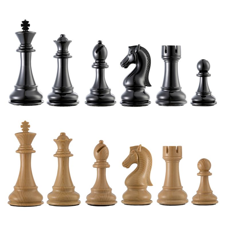 The Bobby Fischer Series Metal & Acrylic Chess Pieces - 3.5 inch king