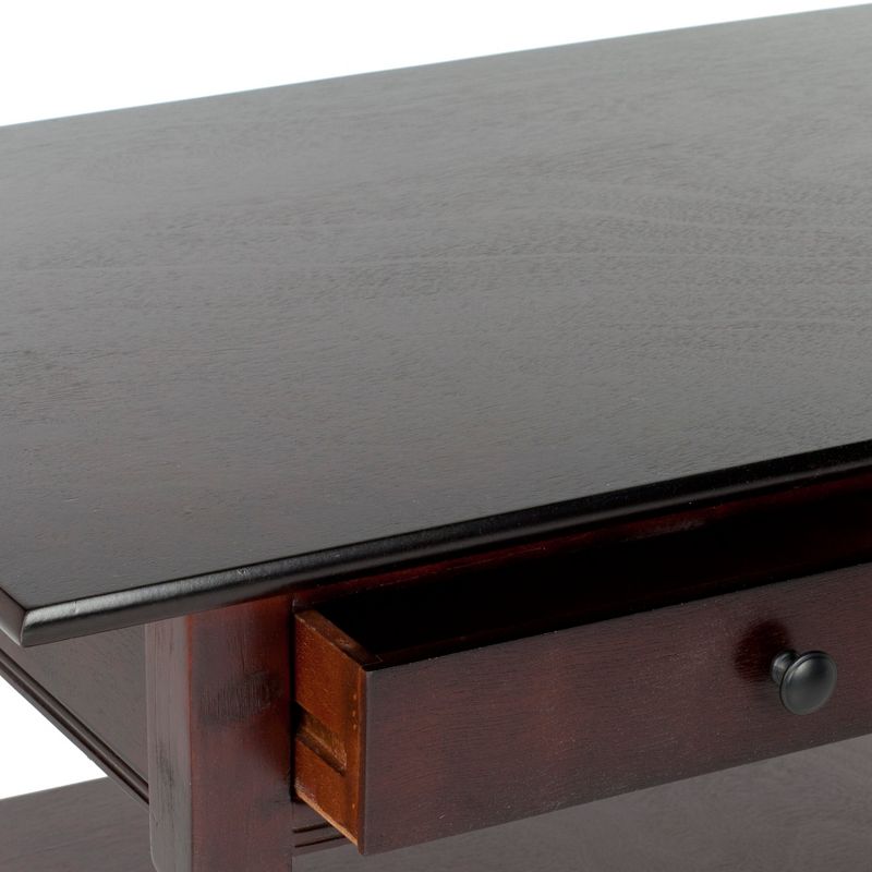 Boris 2 Drawer Coffee Table - Dark Cherry - Safavieh