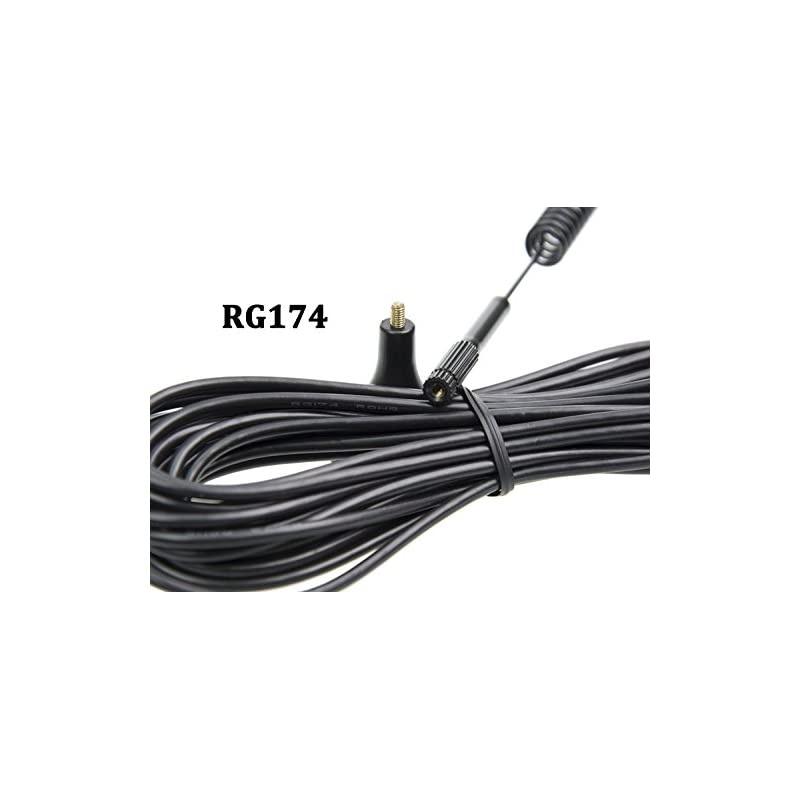 Connector Antenna 7DBi High Gain 4G LTE CPRS GSM 3G 2.4G WCDMA Omni Directional Antenna with Magnetic Stand Base 5m RG174 Extension Cable for WiFi Router Mobile Broadband Outdoor Signal Booster