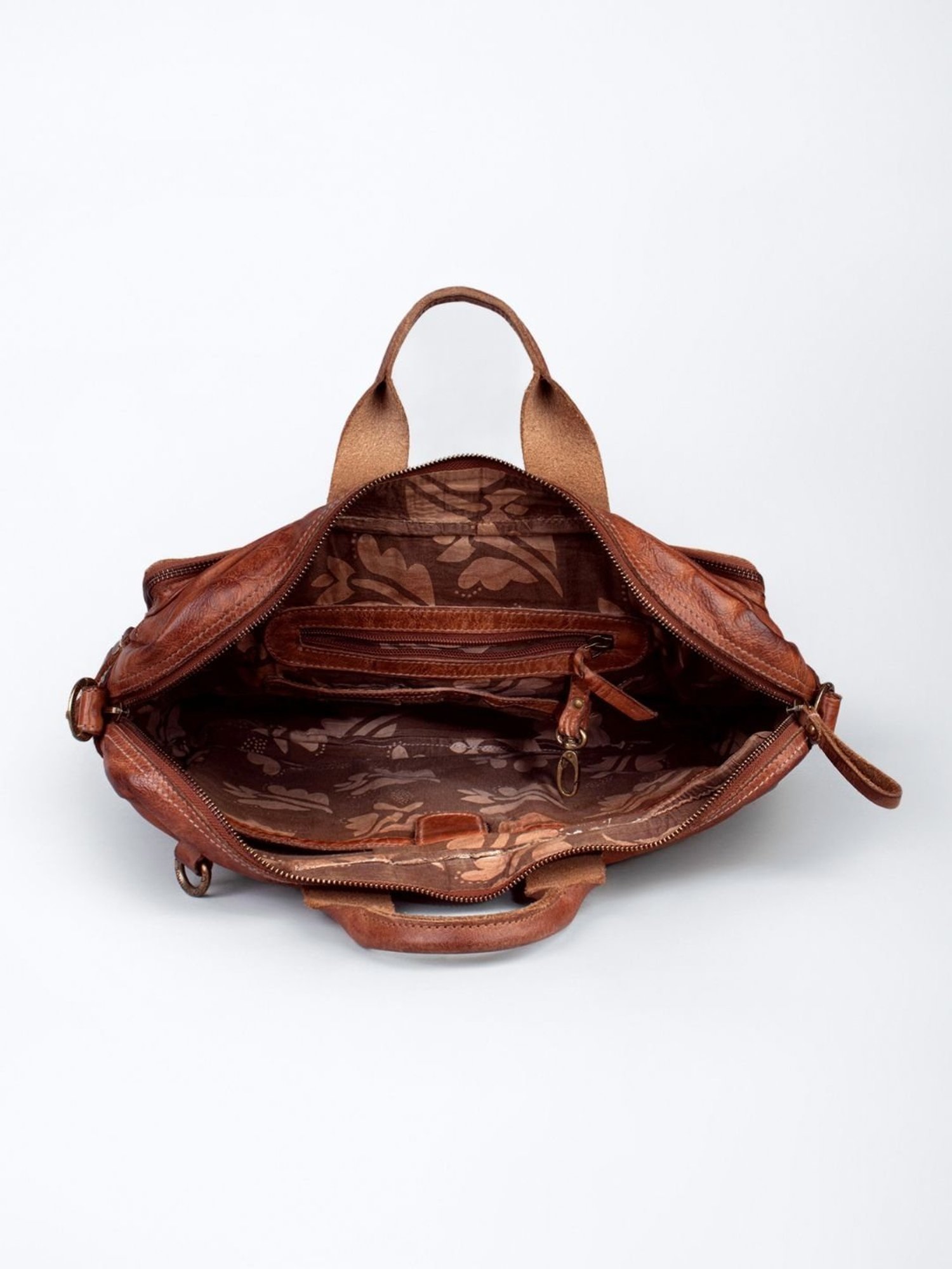 Art N Vintage Enfield Vintage Cognac Leather Solid Large Laptop Messenger Bag