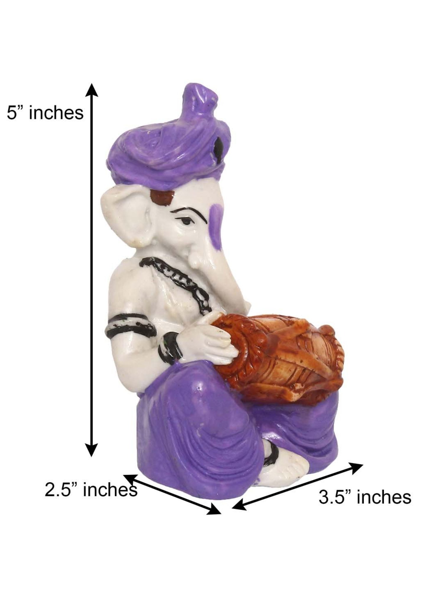 eCraftIndia Lord Ganesha playing Dholak