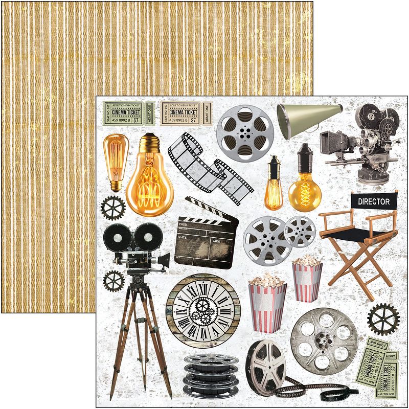 Ciao Bella Double-Sided Paper Pack 90lb 12"X12" 12/Pkg-Modern Times, 12 Designs/1 Each