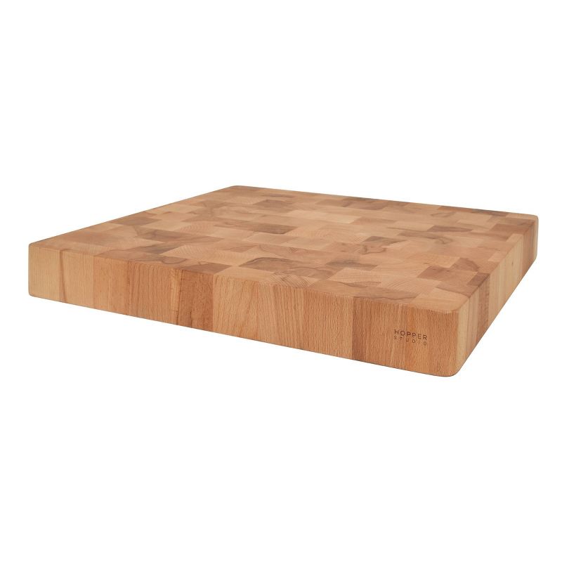 16" x 15" Beechwood Natural Cutting Board - Hopper Studio