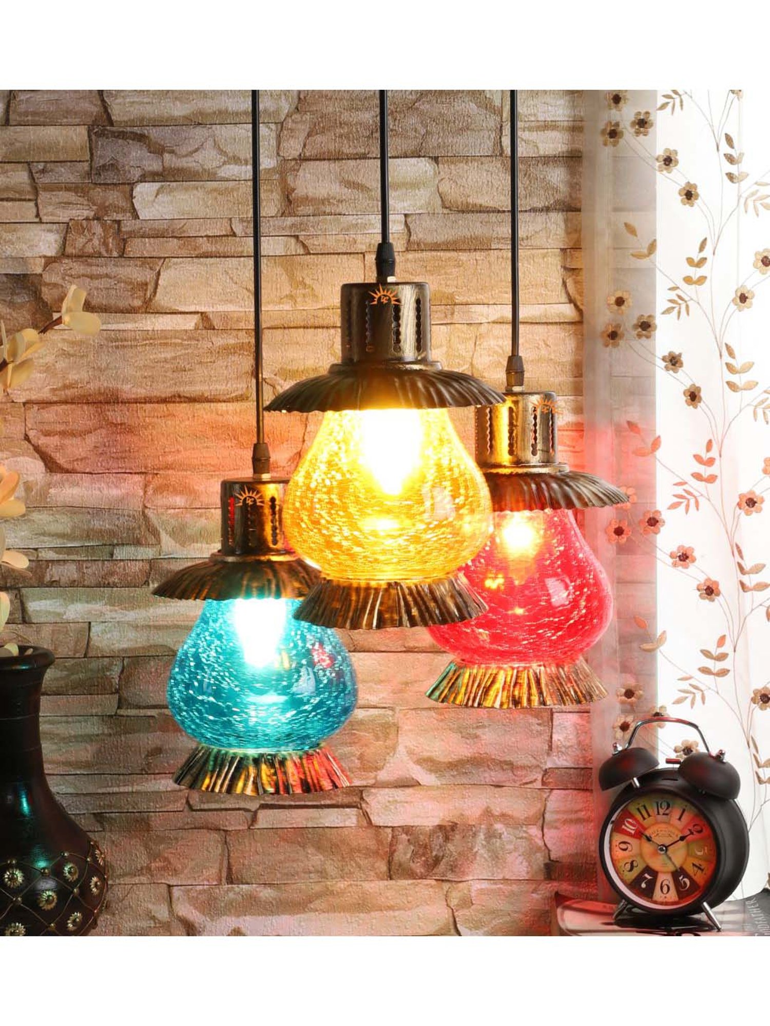 DecorativeRay Multicolor Hanging Light - Set of 1