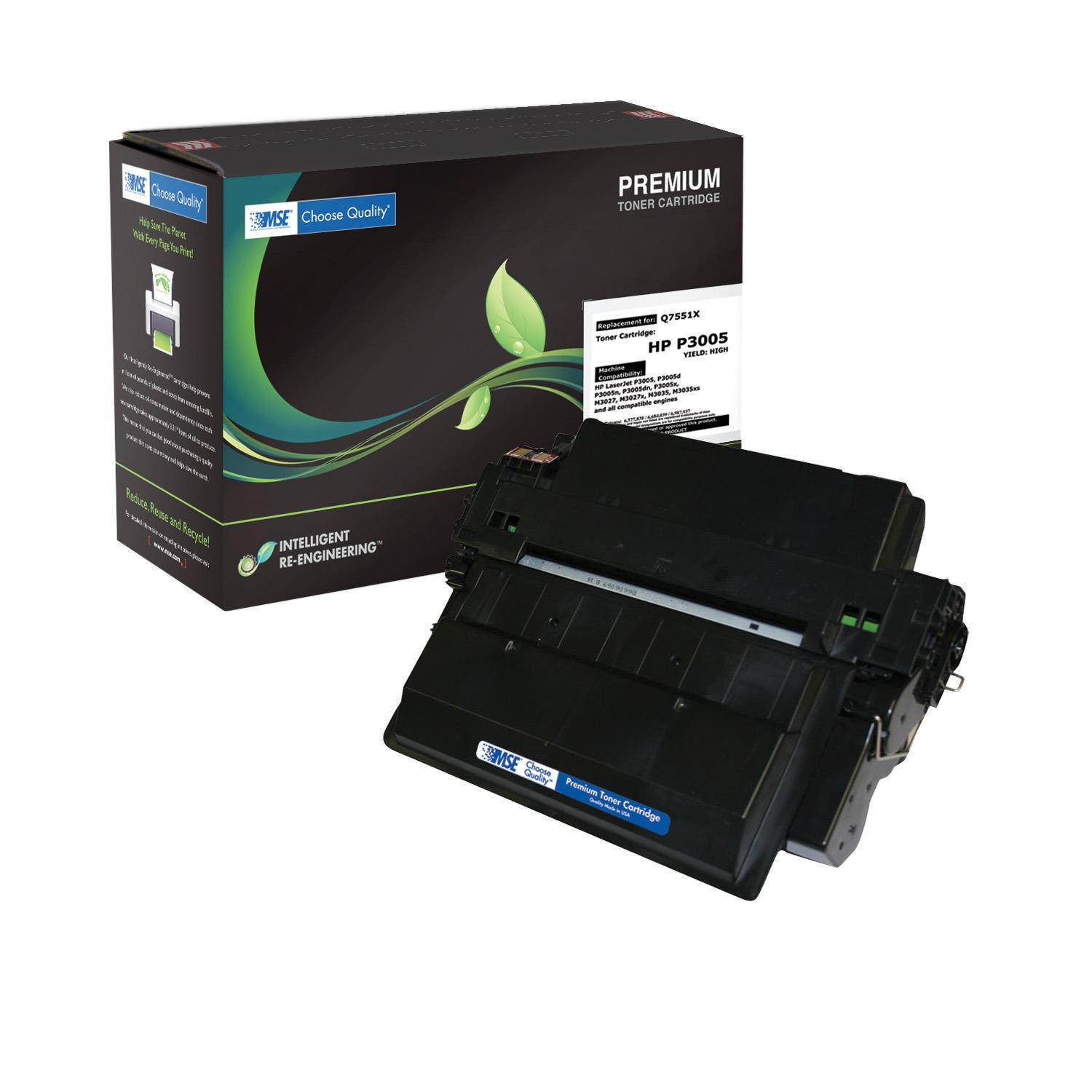 MSE Compatible 590284 Toner Cartridge (13000 Page Yield) - Equivalent to HP Q7551X