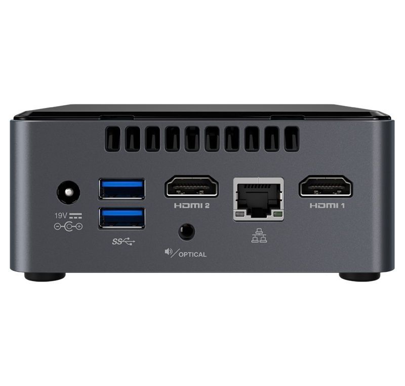 Intel NUC NUC7CJYH Desktop Computer - Celeron J4005 - Mini PC - Intel UHD Graphics 600 - Wireless LAN - Bluetooth