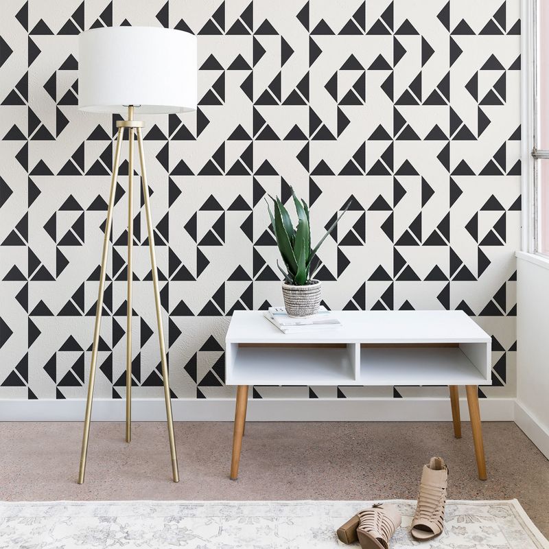 2"x8" Holli Zollinger Pinwheels Wallpaper White - Deny Designs