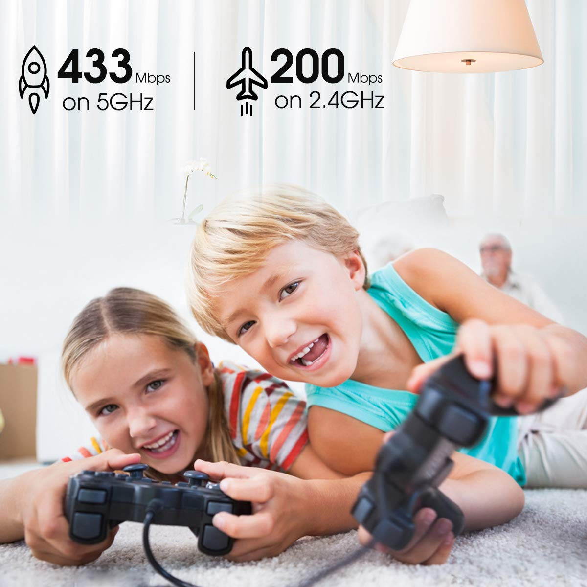 Mini USB WiFi Adapter 650Mbps Wireless Network Adapter for Desktop PC Laptop MacBook, WiFi Dongle Nano Size Portable Lanyard Design Compatible with Windows 10/7/8/8.1/XP/Vista Mac OS X 10.6 - 10.15.3