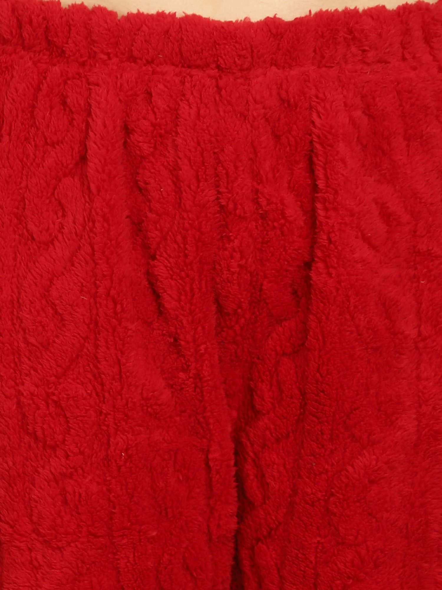 TAG 7 Maroon Self Design Woolen Pullover With Pyjamas