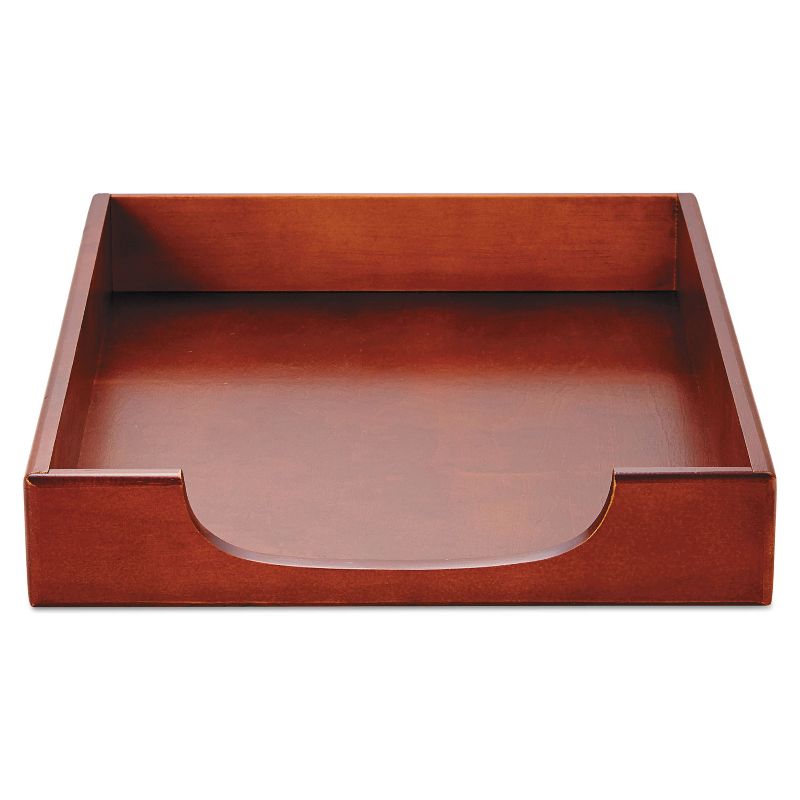 Rolodex Wood Tones Letter Desk Tray Wood Mahogany 23350