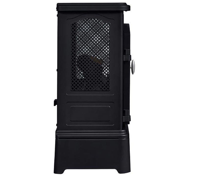 Duraflame Black Infrared 3D Freestanding Stove with Pedestal Base - DFI-7105-01