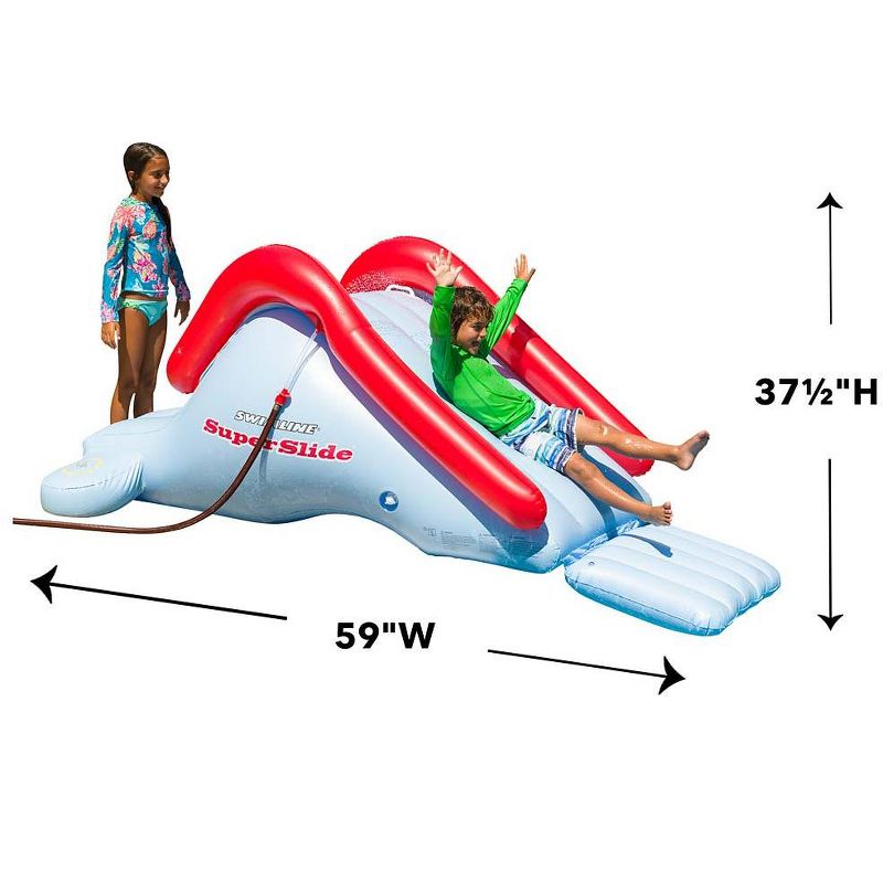 H2OGO! 53346E Mount Splashmore Kids Inflatable Backyard Water Slide Splash Mega Park Toy with Climbing Wall, Slide, Splash Zone, and Spray Blaster
