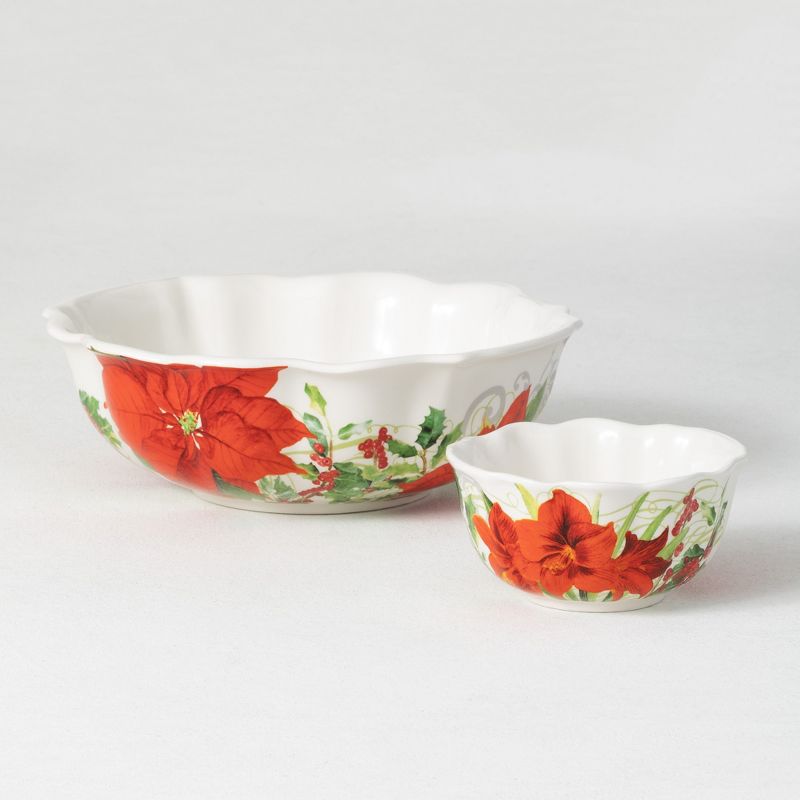 Plum & Post Leaf Serving Bowls, S/2