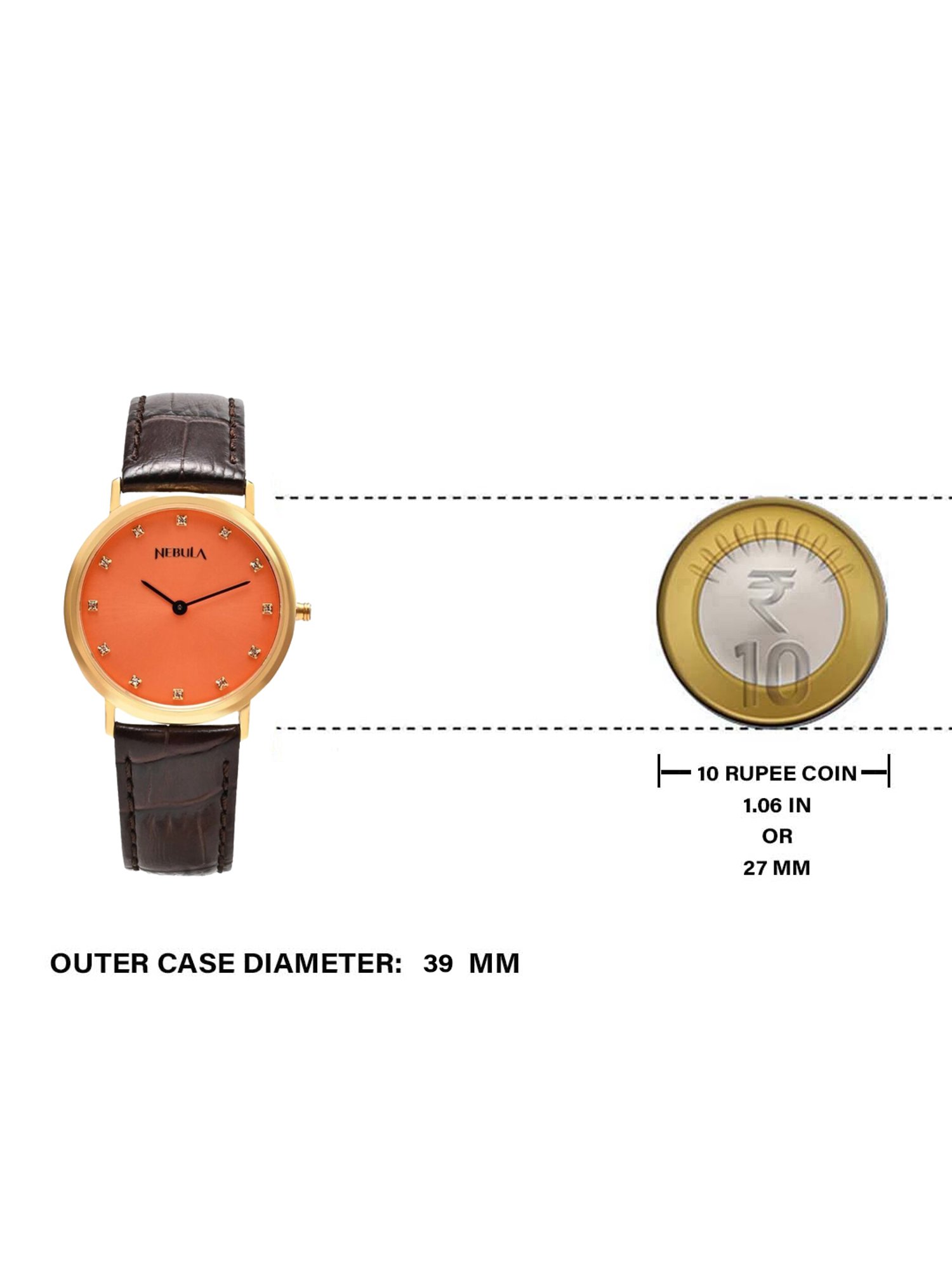 Nebula NR600DL20 Gold Analog Watch for Men