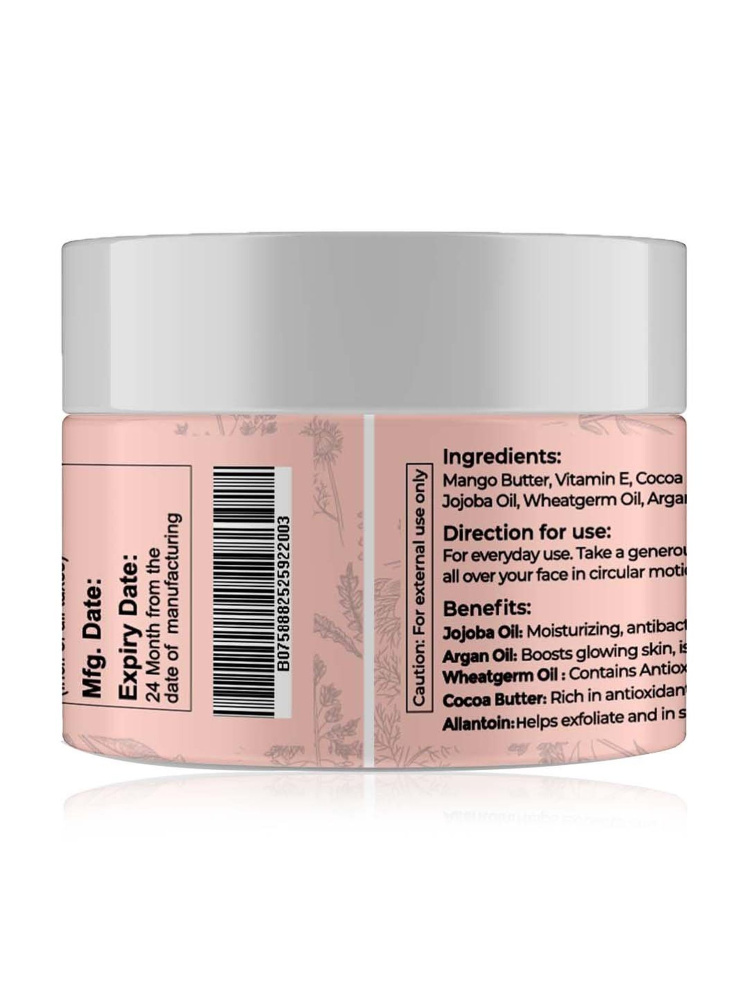 Teal & Terra Hydrating Face Cream with Argan Oil & Cocoa Butter - 50 gm