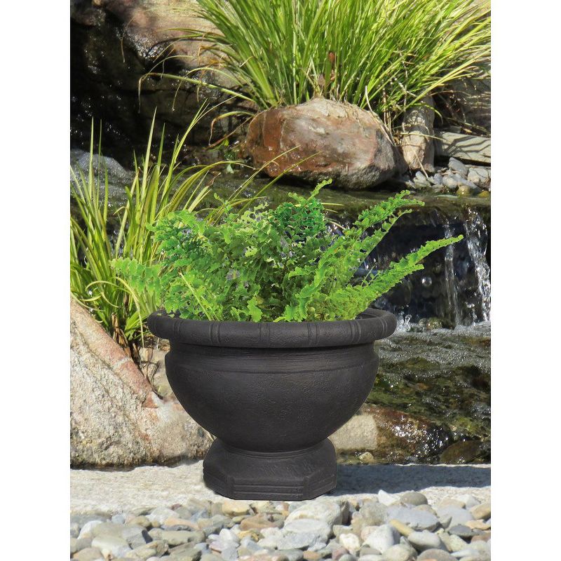 Samara Self-Watering Urn Planter, 18" - Gardener's Supply Company