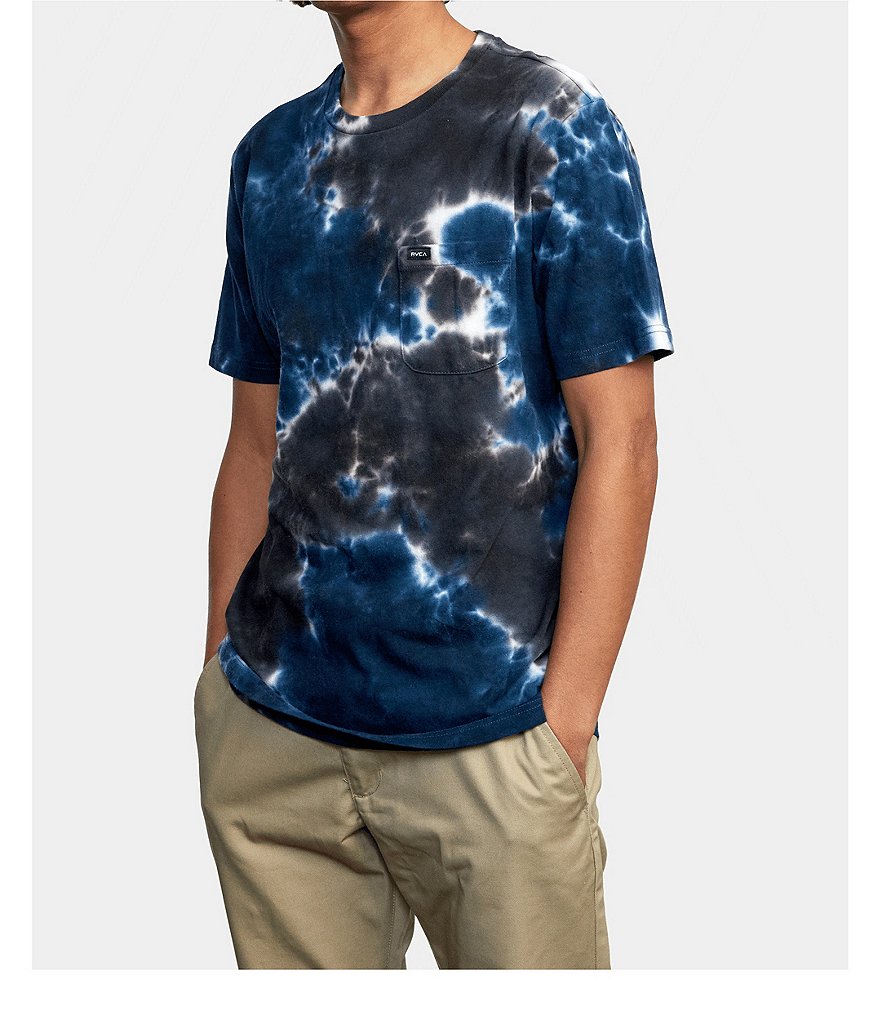 RVCA Manic Tie-Dye Short-Sleeve Crew Neck Tee
