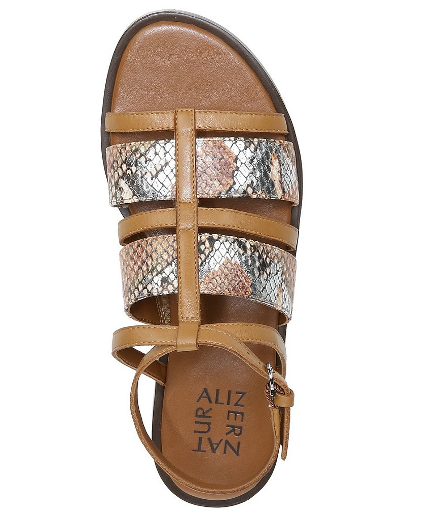 Naturalizer Fianna Snake Print Leather Sandals