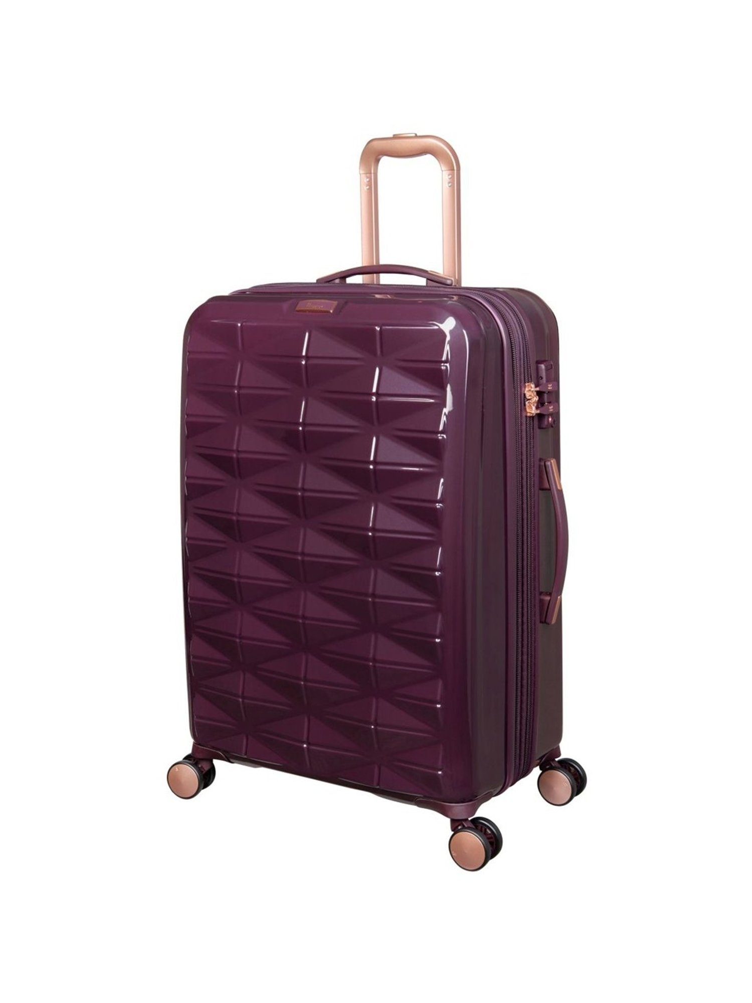 it luggage Certify Wine Medium 24 inches Expandable Hardsided Trolley Bag with TSA Lock