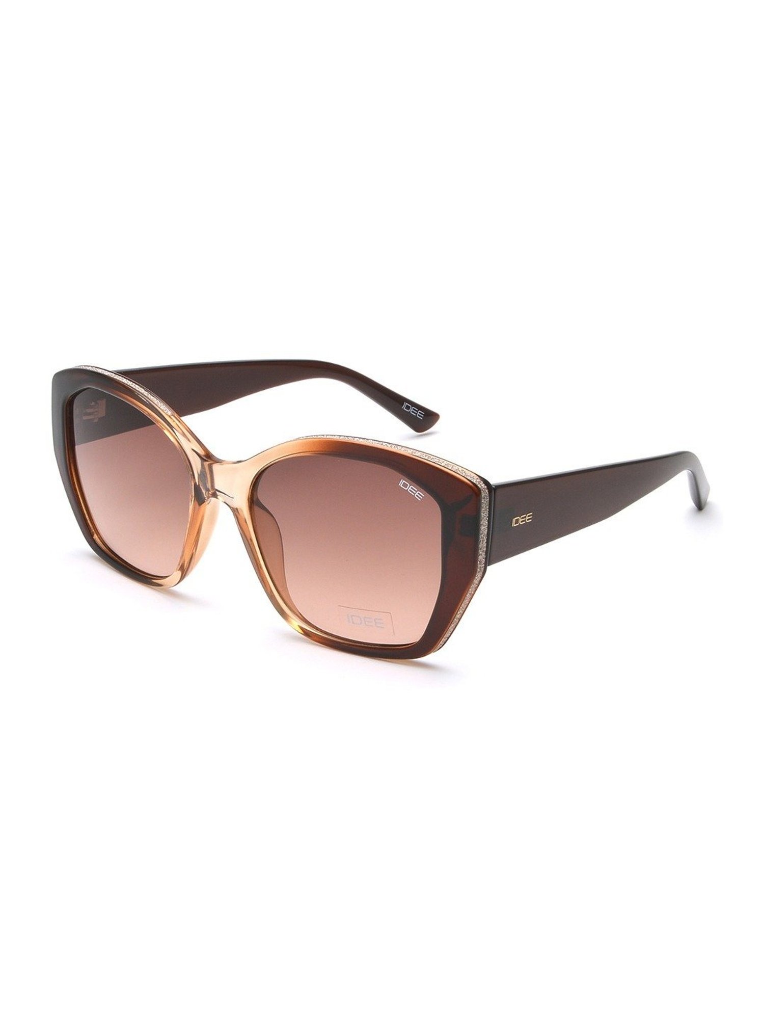 IDEE Dark Brown Aviator UV Protection Sunglasses for Women