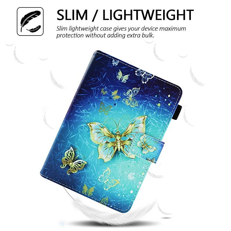 Kindle Paperwhite 1 2 3 4 Slimshell,Protective Lightweight Case [AUTO Sleep/Wake] for Kindle E-Reader (Fit All 2012 2013 2015 2016 Version and 10th Gen-2018 Release),Gold Butterfly