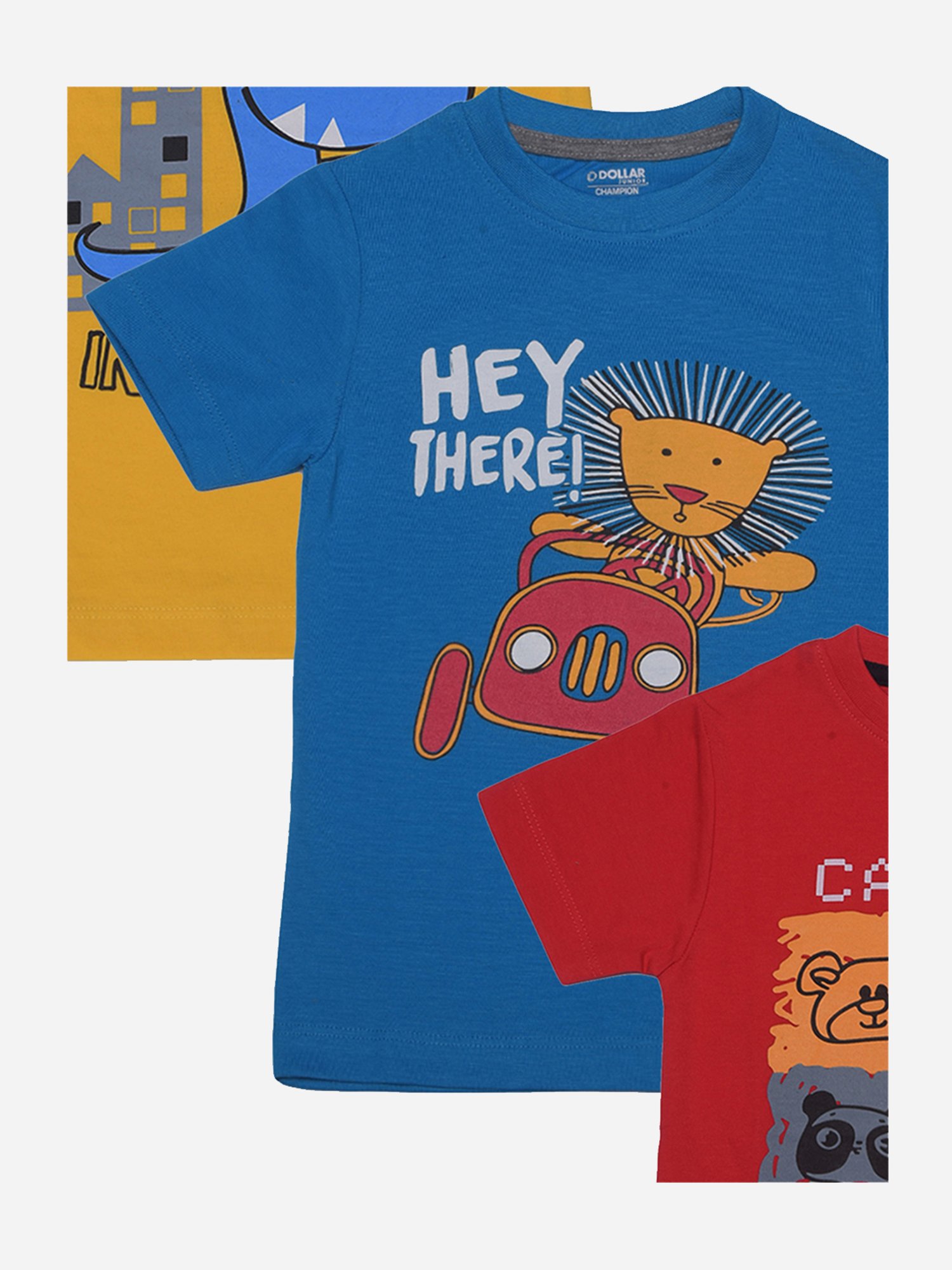 Dollar Boys Assorted Printed T-Shirt (Pack Of 3)