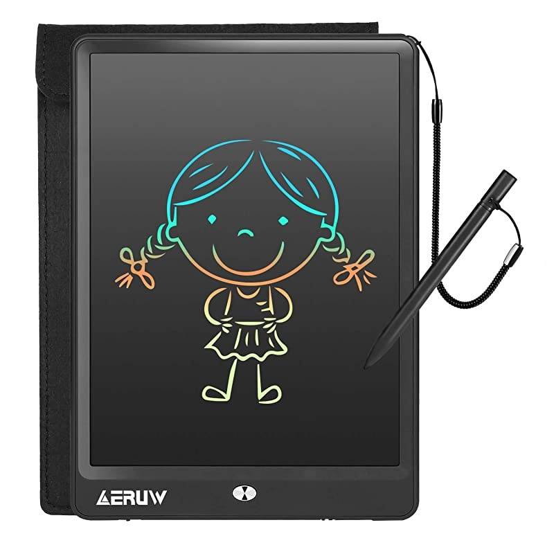 LCD Writing Tablet with Sleeve Case  10 Inch Electronic Graphics Drawing Pads Drawing Board eWriter Digital Handwriting Doodle Pad with Memory Lock for Kids Home School OfficeBlack
