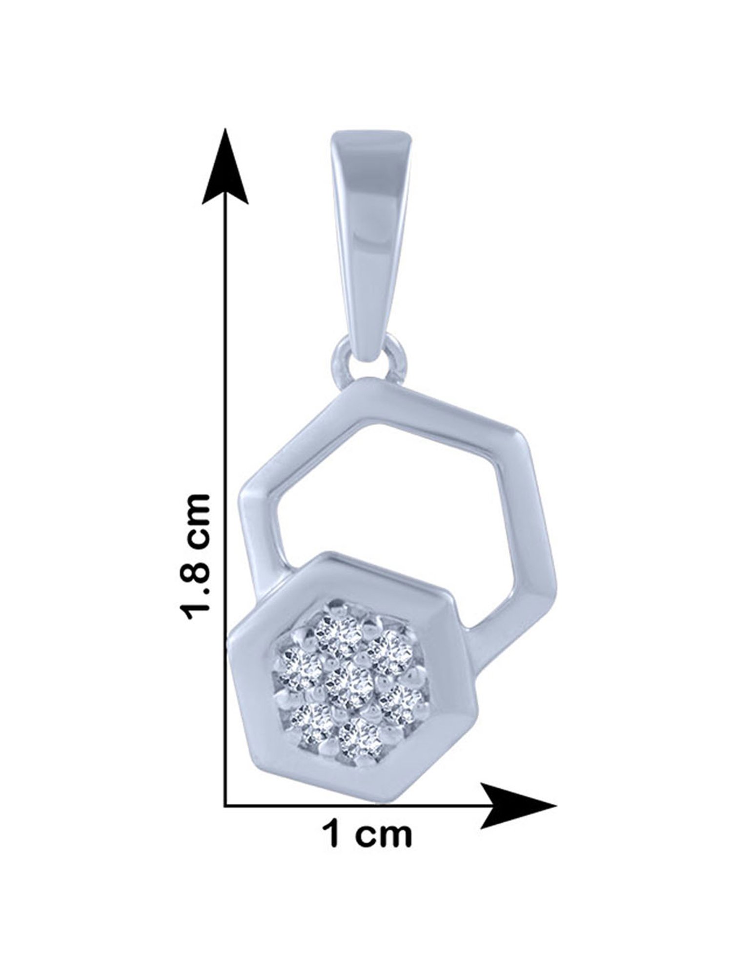 P.C. Chandra Jewellers 18 kt Gold & Diamond Pendant