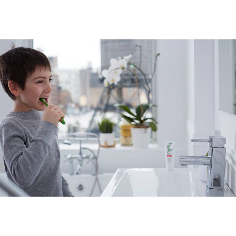 hello Kid's Fluoride Free Toothpaste SLS Free + Vegan Natural Watermelon - 4.2oz/4pk