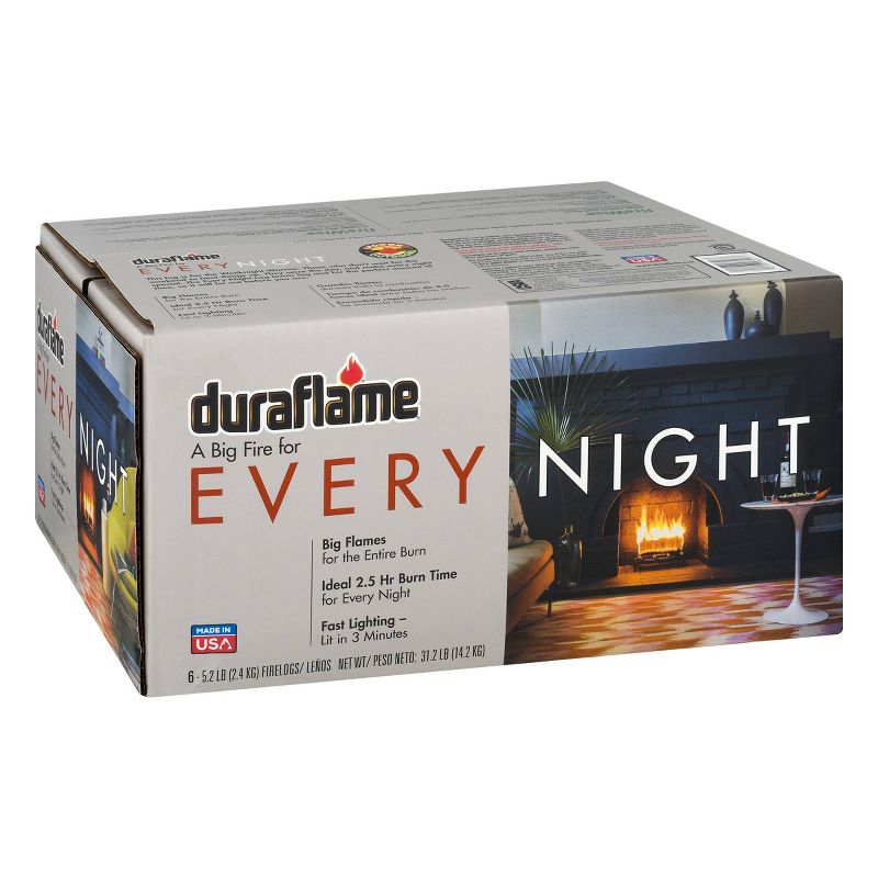 Duraflame 6pk 5.2lb Every Night Firelogs