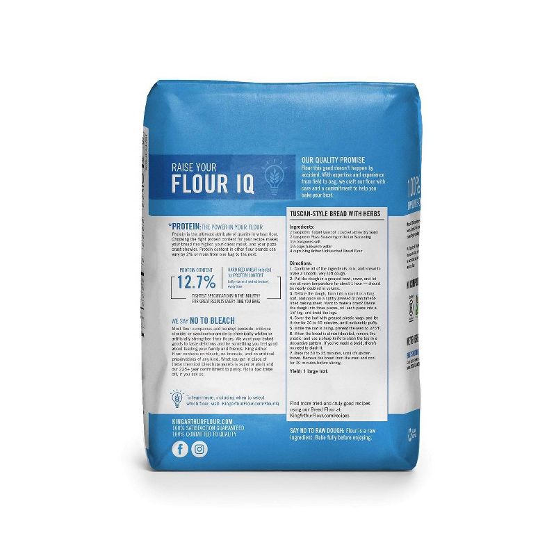 King Arthur Flour Unbleached Bread Flour - 5lbs