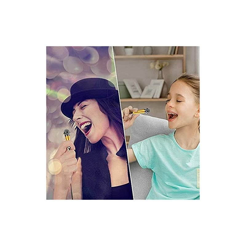 Portable Vocal Microphone for Mobile Phone, Computer, Tablet, Recording Chat and Singing(Yellow)