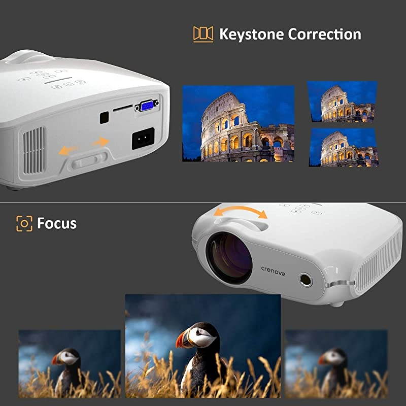 Mini Projector1080P Full HD Supported Portable Phone Projector4500 Lux Movie Projector for Home Theater Outdoor HDMI Projector with Max 200quot Projection Size Compatible with iPhone iOS