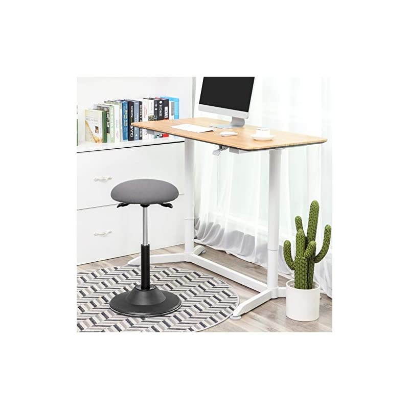 Standing Desk Chair, Adjustable Height Ergonomic Standing Stool, 360&deg; Swivel Sitting Balance Chair, Gray