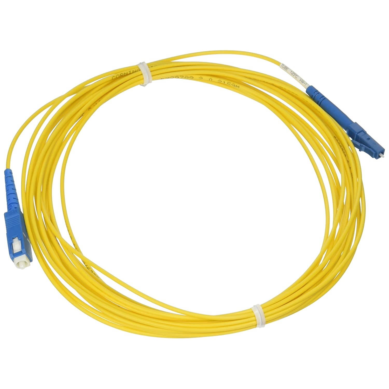 C2G/Cables to Go 34709 LC-SC 9/125 OS1 Simplex Single-Mode PVC Fiber Optic Cable (6 Meters, Yellow)