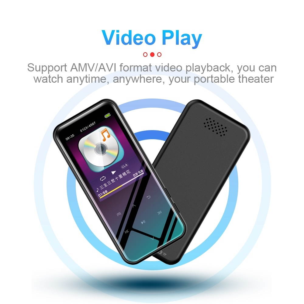 4GB M15 Multi-function Smart Voice Recorder MP3 Hifi Sound Music Player Walkman, Bluetooth Version