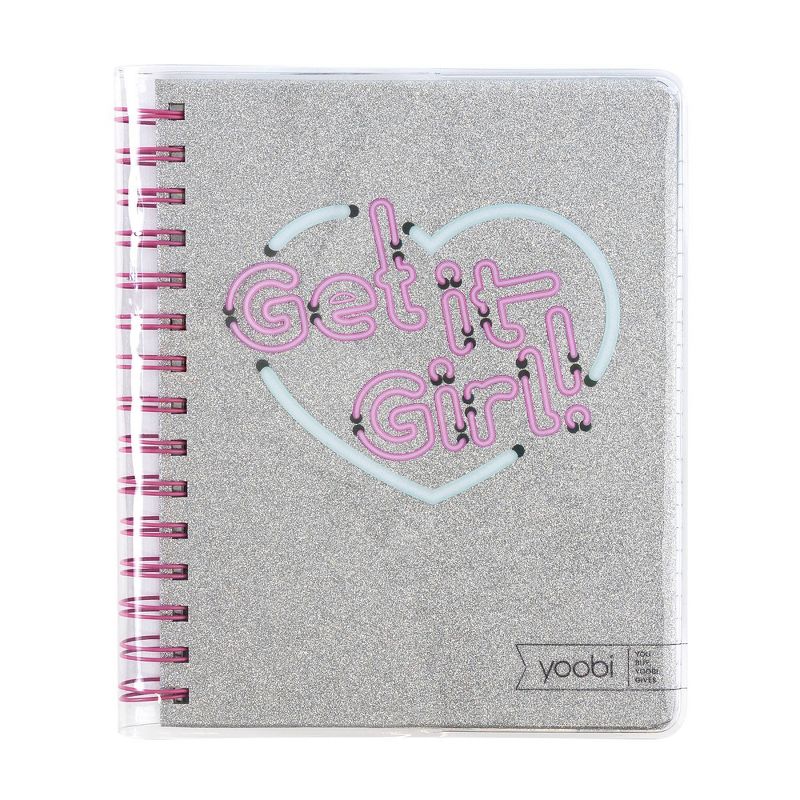 Lined Spiral Journal Glitter Get it Girl  - Yoobi™