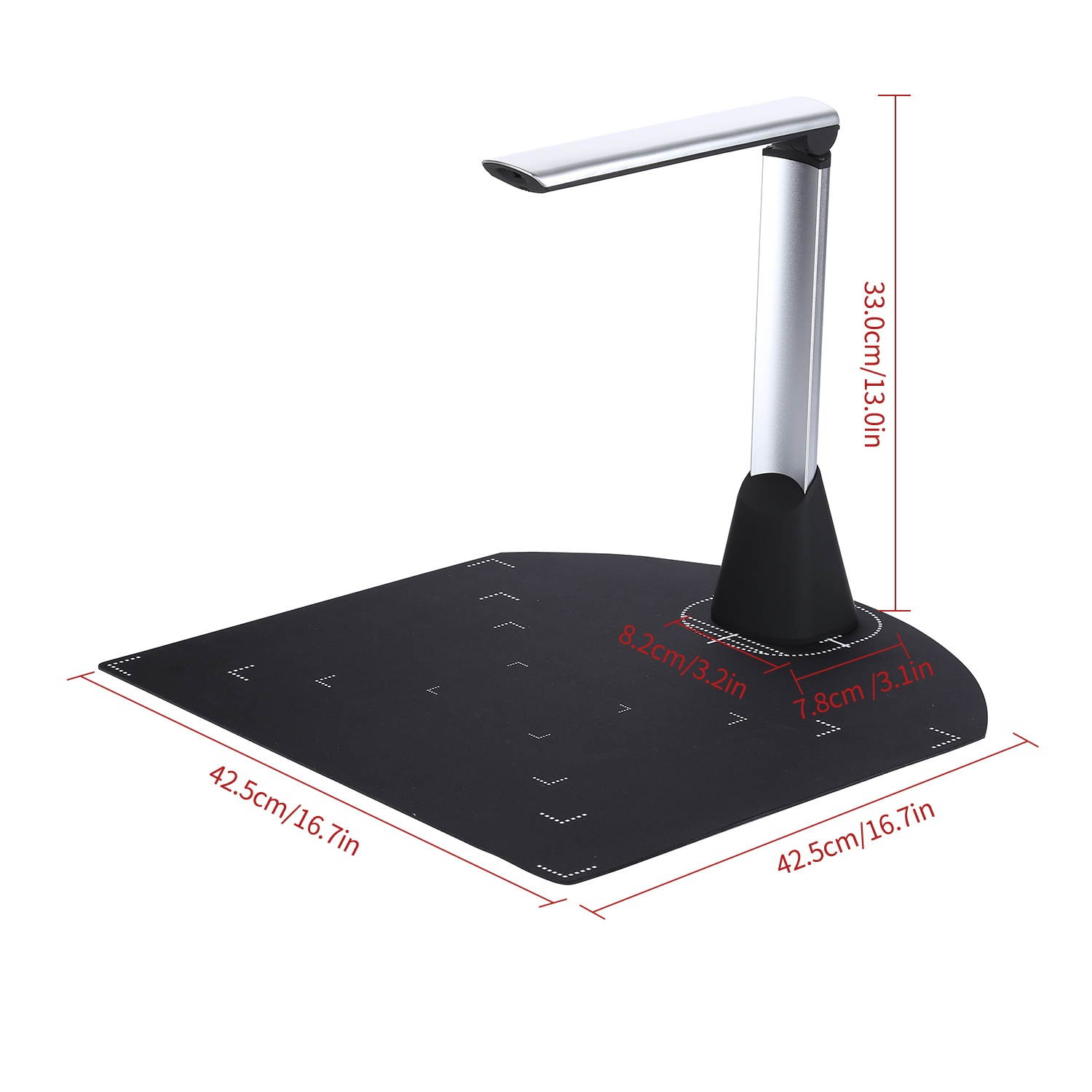 Aibecy BK35 Document Camera Scanner 8 Mega-Pixel HD Camera A4 Capture Size with LED Light Teaching Software for Classroom Teachers Online Teaching Distance Learning Education