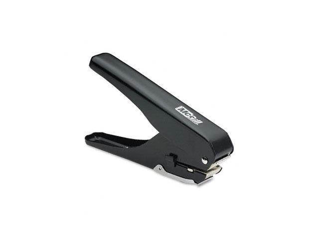 McGill 16500 Handheld Badge Punch, 9/16 x 1/8 Horizontal Slot, 1/2 Inch Reach, Black/Chrome