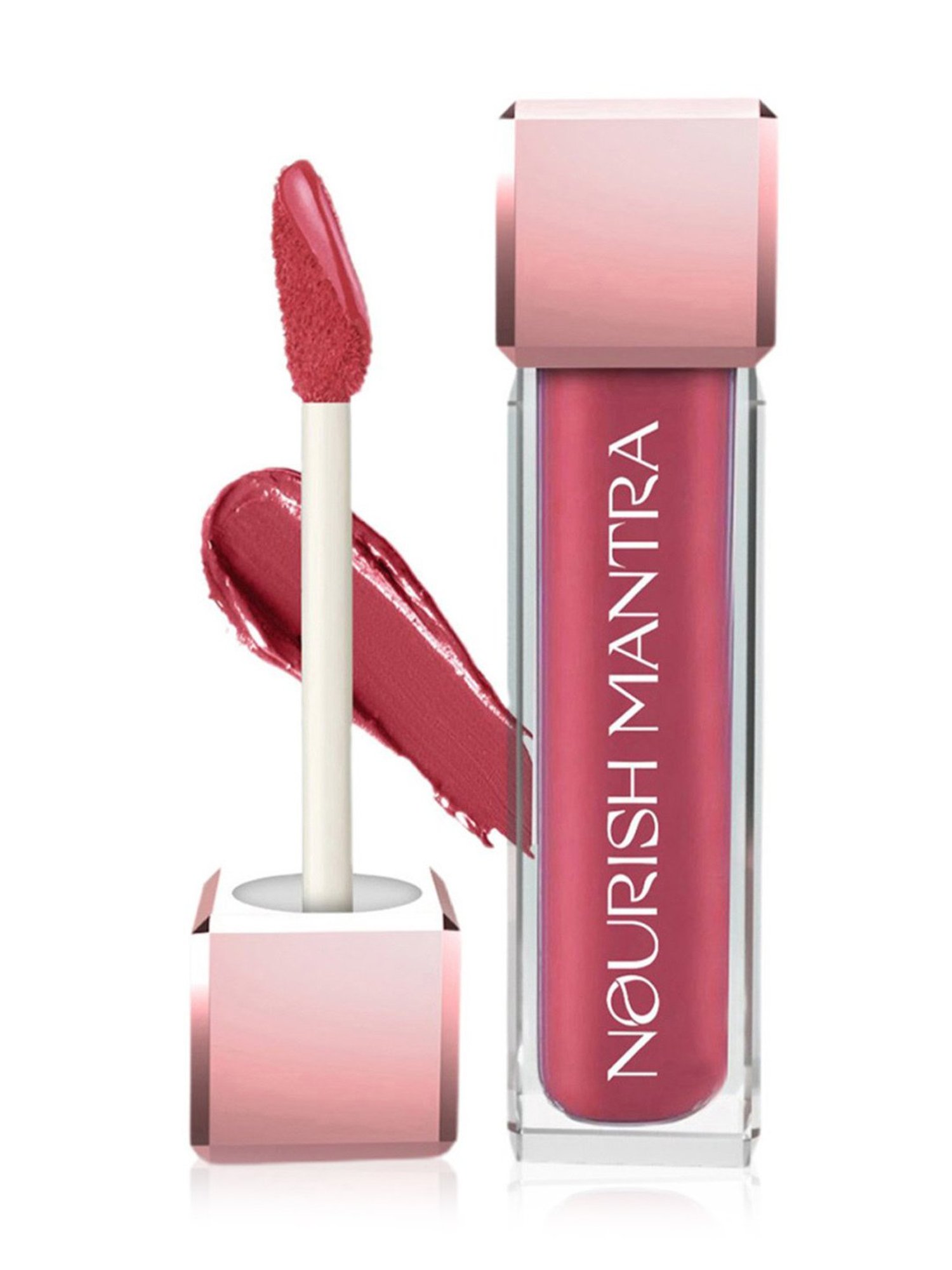 Nourish Mantra Creamy Matte Liquid Lipstick with SPF 15 Jashn-E-Gulaab - 3.5 ml