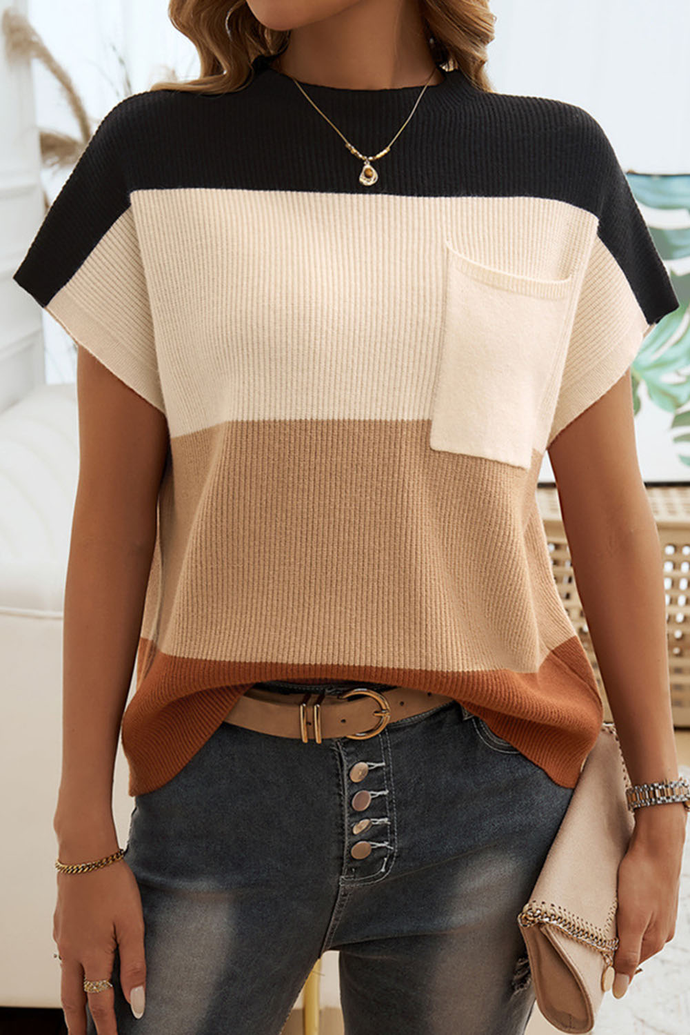 Pink Merry & Bright Pop Up Letter Waffle Knit Sweater