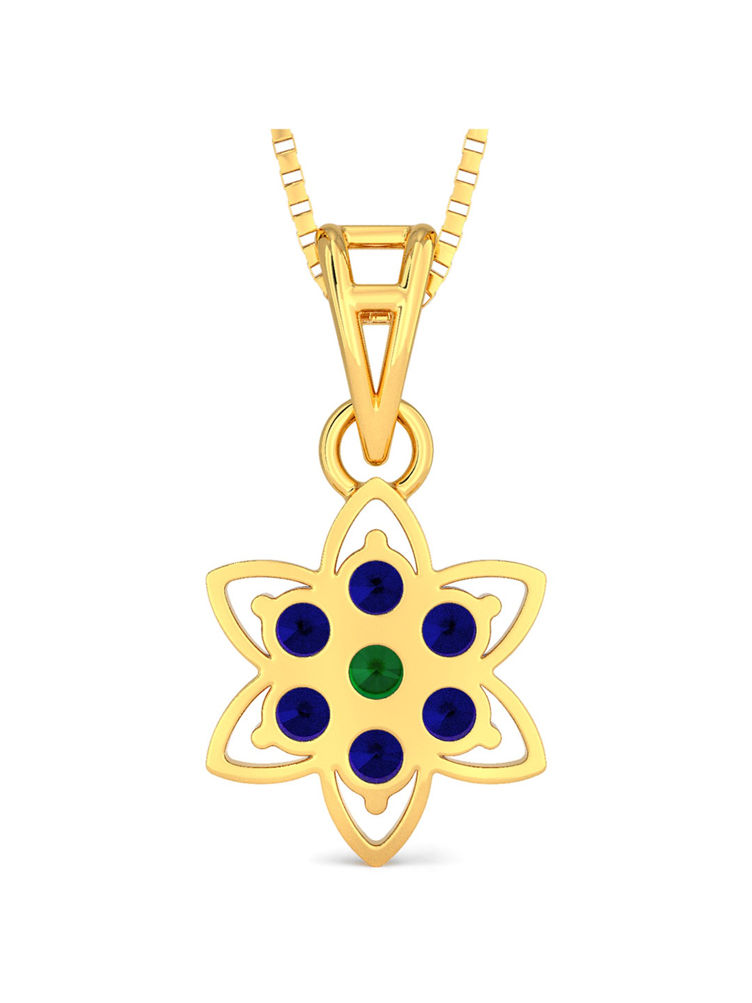 Joyalukkas 22k Gold Floral Pendant Set for Women