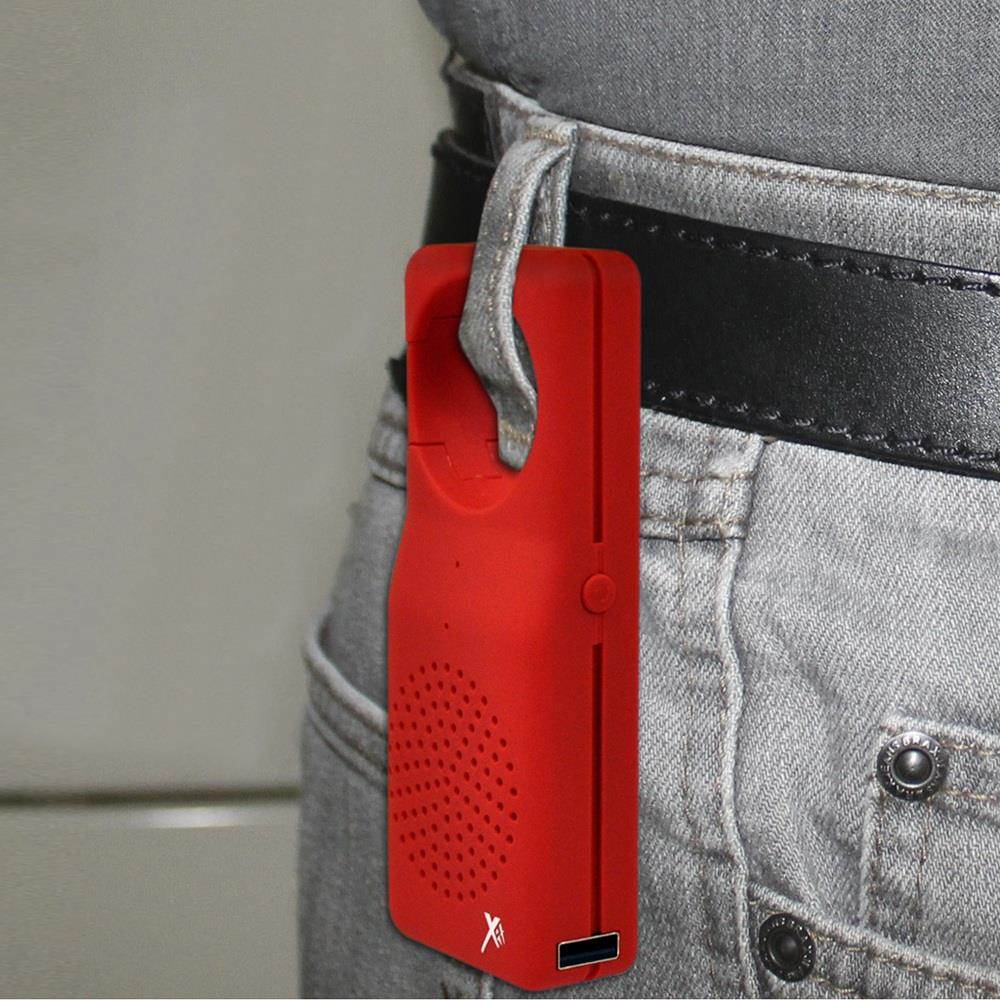 Xit Water-Resistent Bluetooth Speaker with Built-in Microphone Red