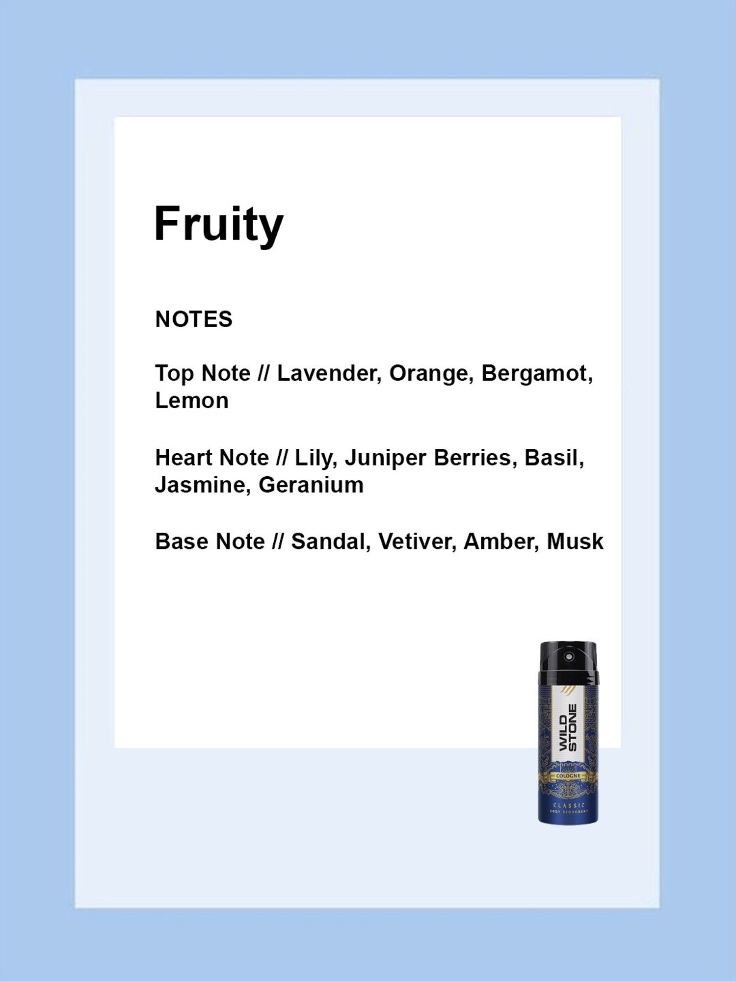 Wild Stone Classic Cologne Deodorant for Men - Pack of 3