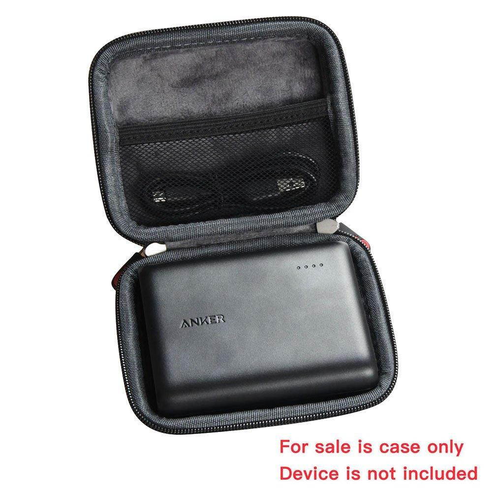 hermitshell hard eva travel case fits anker powercore 13000 portable charger - compact 13000mah 2-port ultra portable phone cha