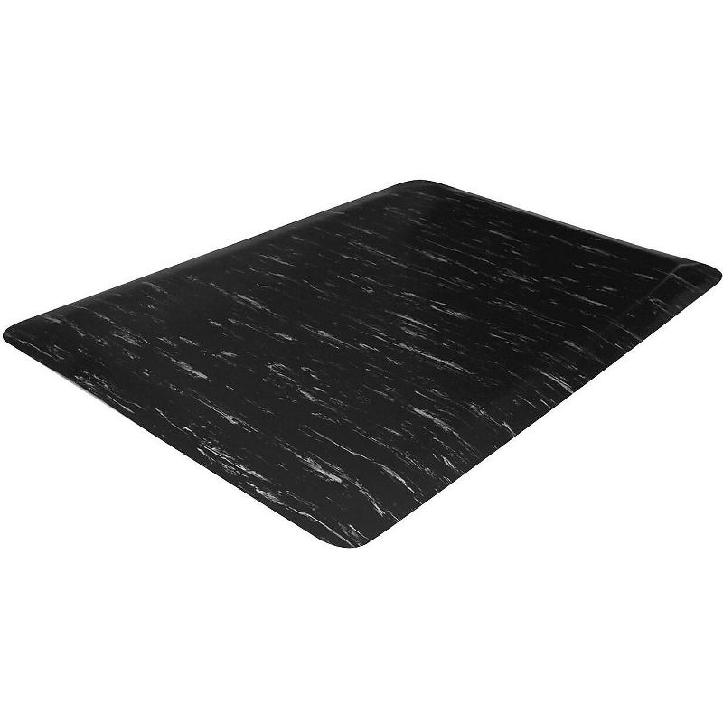 Genuine Joe Marble Top Mats Anti-Fatigue 2'x3'x1/2' Black Marble 71211