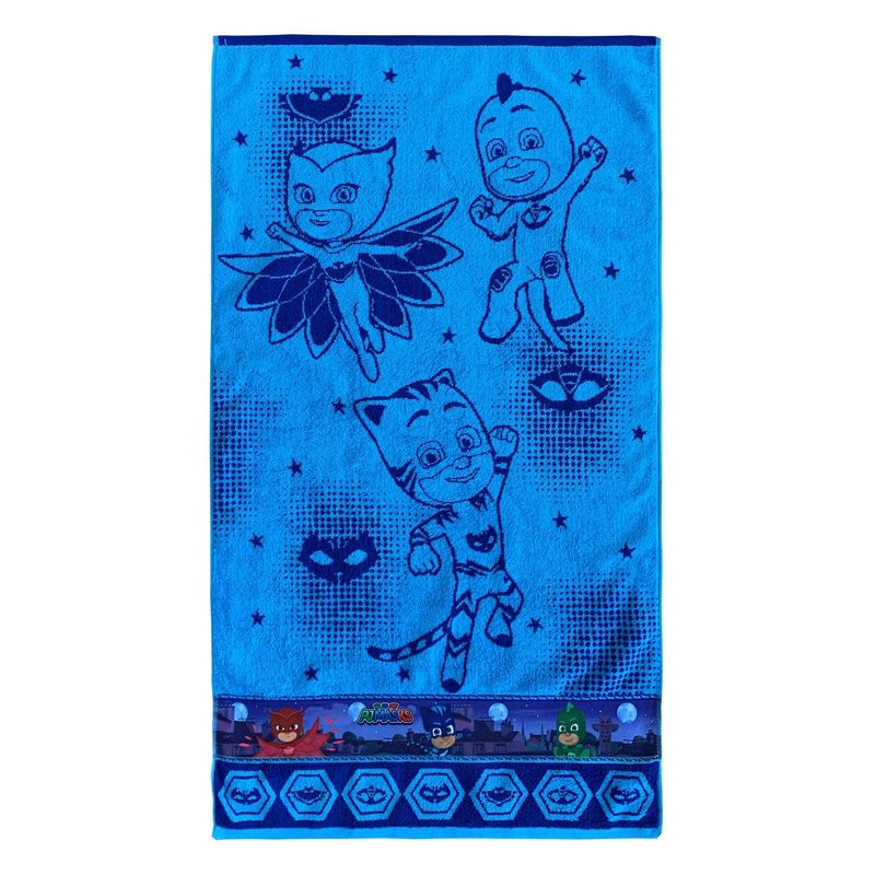 2pc PJ Masks Rooftop Powers Bath Towel and Washcloth Set