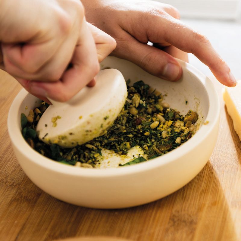 BergHOFF Leo 2 Pc 6.75" Stoneware Mortar Pestle