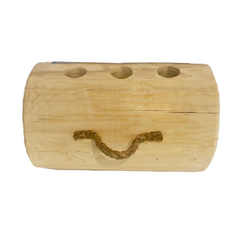 TimberTote TripleTorch One Log Campfire Fireplace Camping Cooking Camp Fire Wood Log with 3 Chimneys and Fire Start Stick